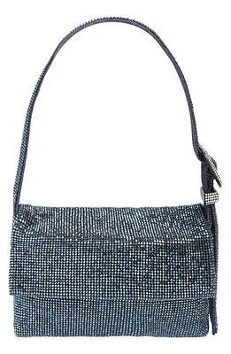 Benedetta Bruzziches Vitty La Mignon Crystal Mesh Shoulder Bag in Boyfriend Denim at Nordstrom