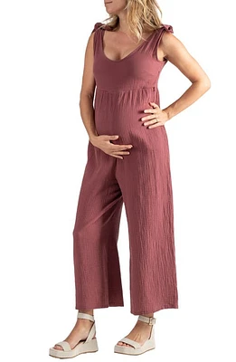 Cache Coeur Canyon Organic Cotton Gauze Maternity/Nursing Jumpsuit at Nordstrom,