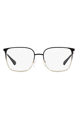 Michael Kors Portland 54mm Square Optical Glasses in Black Gold at Nordstrom