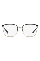 Michael Kors Portland 54mm Square Optical Glasses in Black Gold at Nordstrom