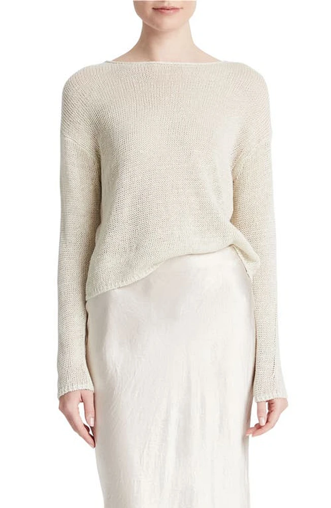 Vince Linen Sweater Ceramic at Nordstrom,