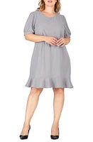 Standards & Practices Crepe Knit Dress Grey at Nordstrom,