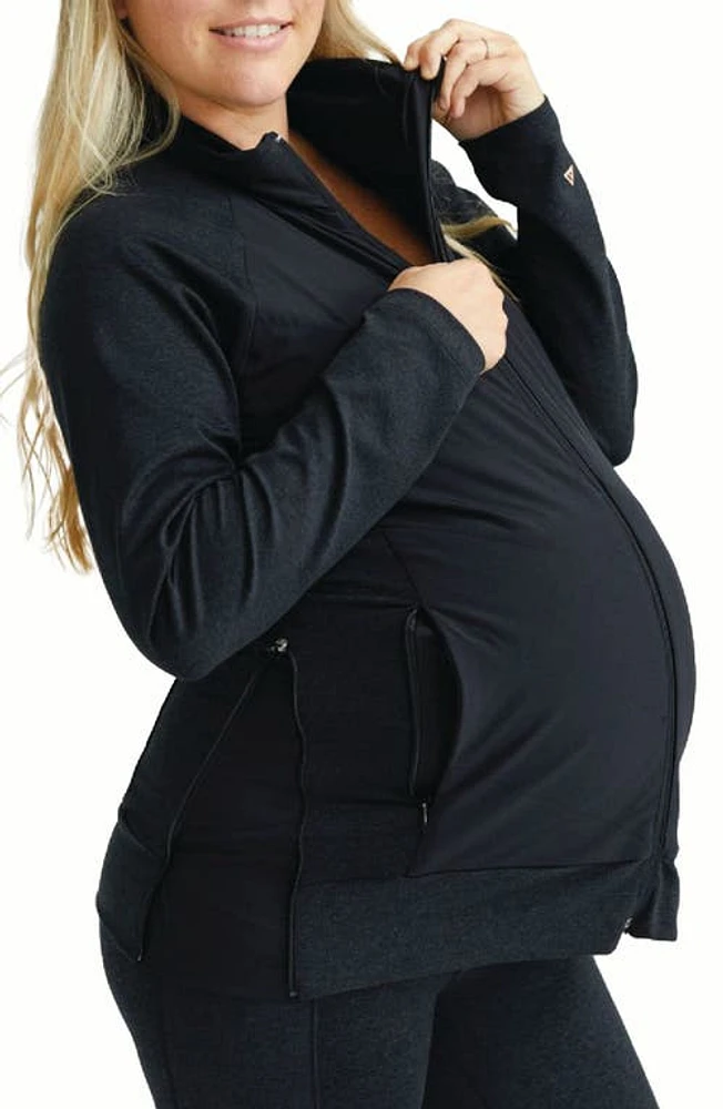 Anook Athletics Georgia Maternity/Nursing Jacket Char at Nordstrom,