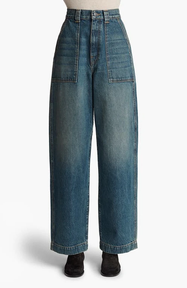 Khaite Hewitt High Waist Jeans Stinson at Nordstrom,