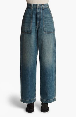 Khaite Hewitt High Waist Jeans Stinson at Nordstrom,