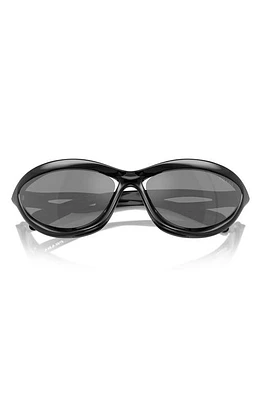 Prada 63mm Oversize Cat Eye Sunglasses in Black at Nordstrom