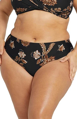 Artesands Chantique Monet Curve Bikini Bottoms Black at Nordstrom, Us