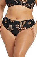 Artesands Chantique Monet Curve Bikini Bottoms Black at Nordstrom, Us