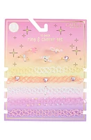 Capelli New York Kids' Assorted 10-Pack Ring & Choker Set in Multi at Nordstrom