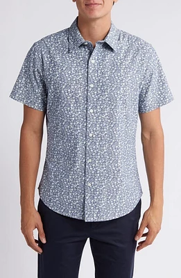 Bonobos Riviera Floral Short Sleeve Chambray Button-Up Shirt Weekend at Nordstrom,