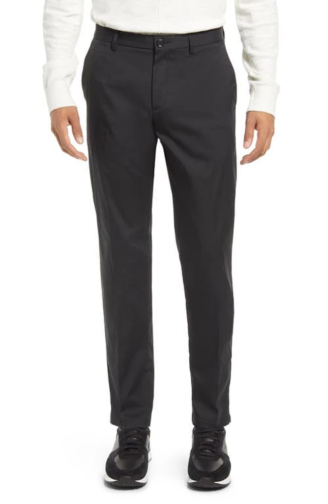 BOSS Spectre Water Repellent Slim Fit Chino Pants Black at Nordstrom,