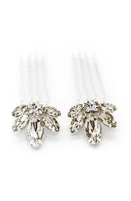 Brides & Hairpins Kenji Set of 2 Crystal Combs in Silver at Nordstrom