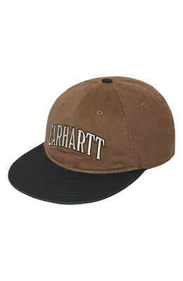 Carhartt Work In Progress Preston Logo Baseball Hat in Lumber Black at Nordstrom