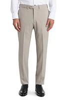 Emporio Armani Flat Front Wool Pants in Tan at Nordstrom, Size 58 Eu