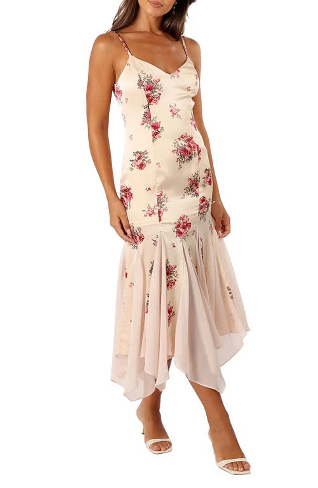 Petal & Pup Cinta Floral Midi Dress Cream at Nordstrom,