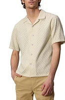 rag & bone Avery Open Weave Camp Shirt at Nordstrom,