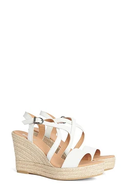 Barbour Lucia Espadrille Wedge Sandal White at Nordstrom,