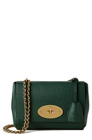 Mulberry Lily Heavy Grain Leather Convertible Shoulder Bag in Mulberry Green at Nordstrom