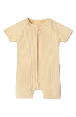 MORI Rib Romper in Ribbed Yellow at Nordstrom