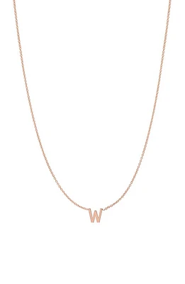 BYCHARI Initial Pendant Necklace in 14K Rose Gold-W at Nordstrom