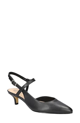 Bella Vita Kayce Pointed Toe Pump Black Leather at Nordstrom,