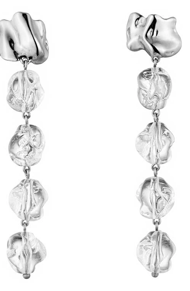 Sterling King Lucite Drip Earrings in Sterling Silver at Nordstrom