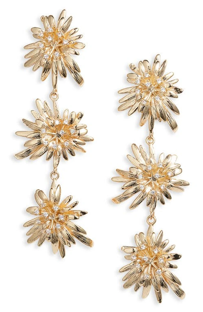 Nordstrom Dahlia Triple Drop Earrings in Gold at Nordstrom