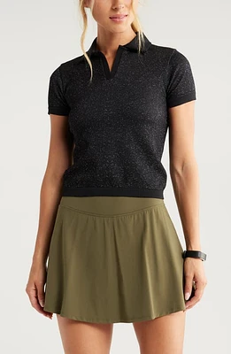 zella Play Through Seamless Rib Polo at Nordstrom,