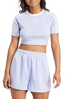 adidas 3-Stripes Baby Tee in Violet Tone at Nordstrom, Size X-Small