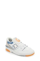 New Balance 550 Basketball Sneaker White/Mercury Blue at Nordstrom, M