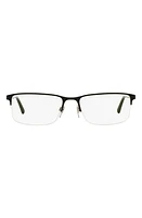 burberry 55mm Rectangular Reading Glasses in Black at Nordstrom