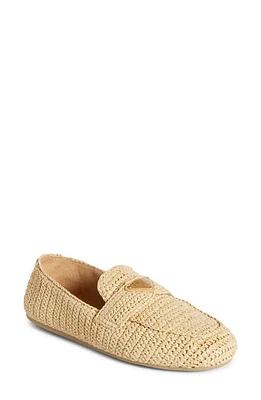 Prada Rafia Espadrille Loafer Natural at Nordstrom,