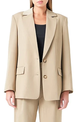 Grey Lab Oversize Blazer in Khaki at Nordstrom, Size Large