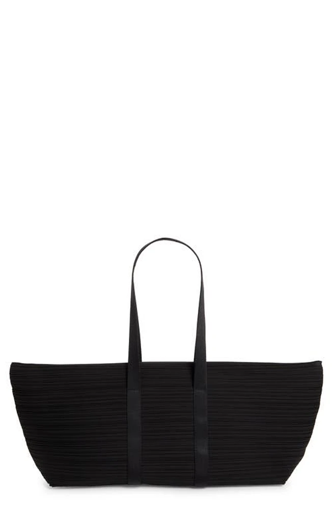 Pleats Please Issey Miyake Boston Pleated Top Handle Bag in Black at Nordstrom