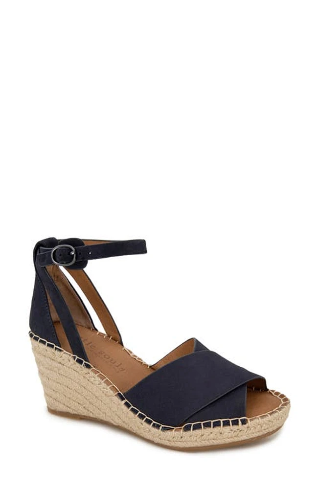 Gentle Souls Signature Charli X Wedge Sandal Navy at Nordstrom,