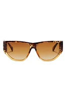 Fifth & Ninth Ash 56mm Polarized Geometric Sunglasses in Torte/Brown at Nordstrom