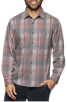 Fundamental Coast Andy Rexford Plaid Button-Up Shirt Syrah at Nordstrom,