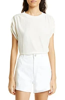 Cinq à Sept Lorainne Ruched Dolman Sleeve Silk Top at Nordstrom,