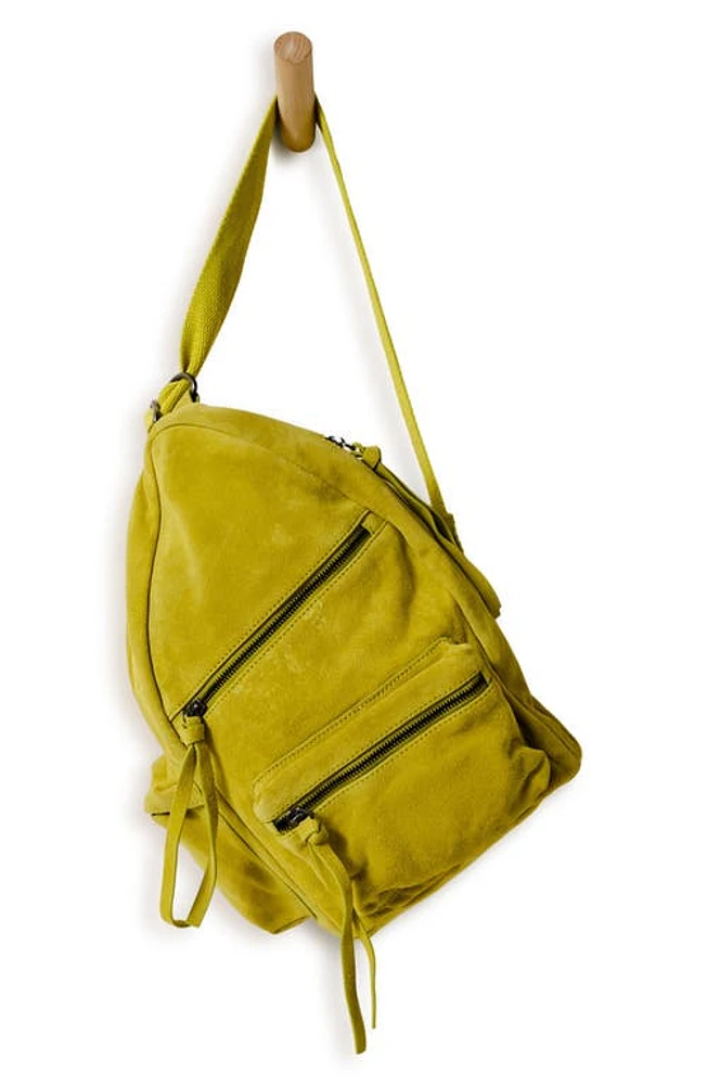 Free People Oxford Suede Sling Bag in Chartreuse at Nordstrom