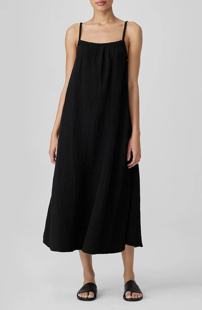 Eileen Fisher Cami Organic Cotton Gauze Dress at Nordstrom,