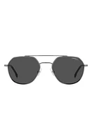 Carrera Eyewear 53mm Round Sunglasses in Dark Ruth/Grey at Nordstrom