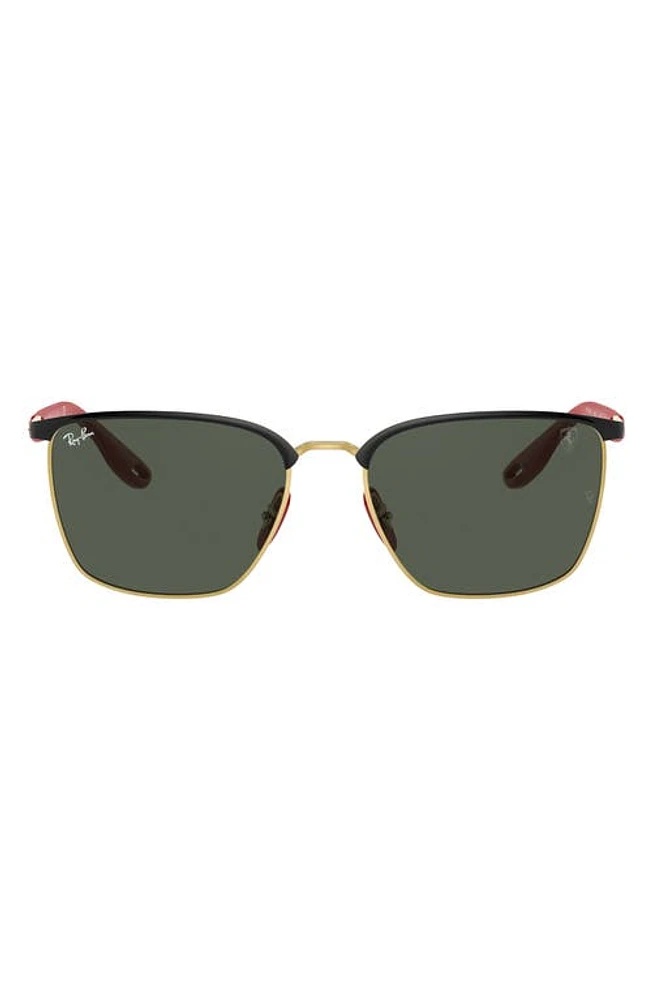 Ray-Ban 56mm Square Sunglasses in Top Black at Nordstrom