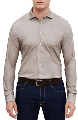 Emanuel Berg 4Flex Modern Fit Knit Button-Up Shirt Light Pastel at Nordstrom