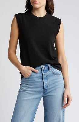 Nation LTD Patti Muscle Tee Jet Black at Nordstrom,