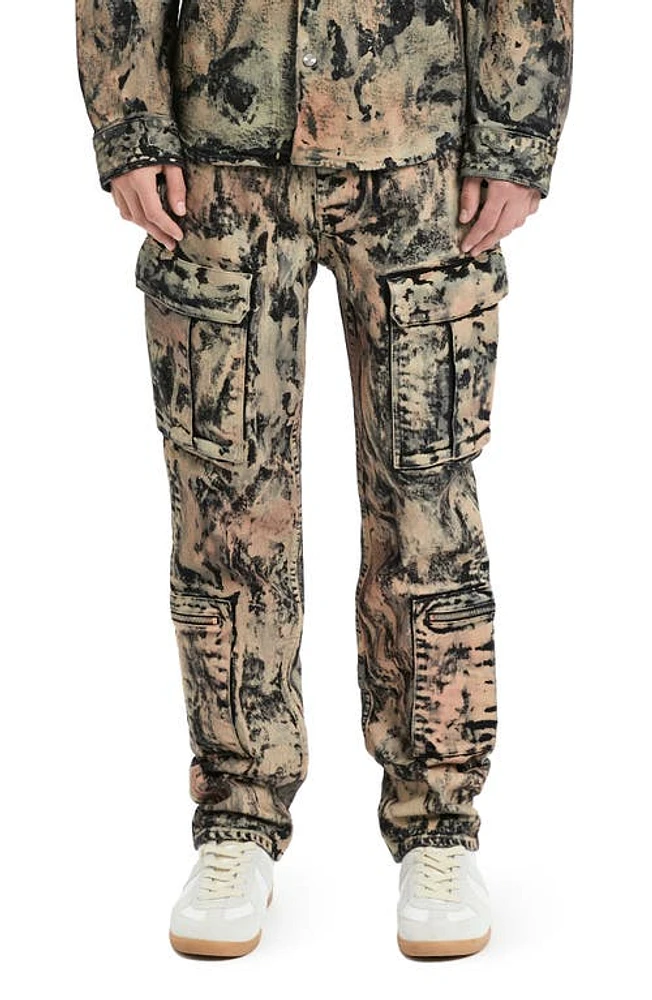 VAYDER Camo Print Straight Leg Cargo Jeans Jolson at Nordstrom,