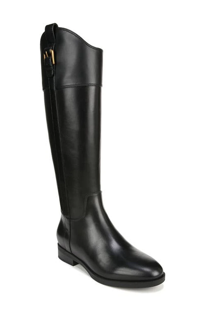 Vionic Phillip Water Repellent Riding Boot Black at Nordstrom,