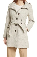 Gallery Belted Hooded A-Line Coat at Nordstrom,