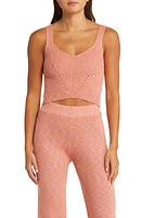 Rip Curl Tropics Knit Crop Tank Coral at Nordstrom,