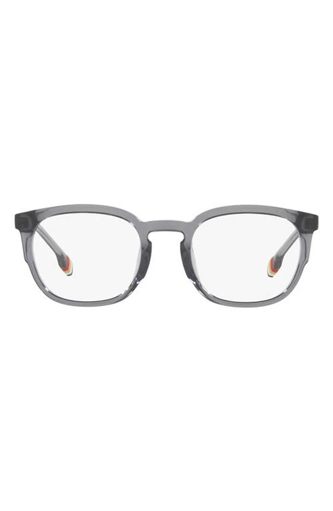 burberry Samuel 53mm Square Optical Glasses in Grey at Nordstrom