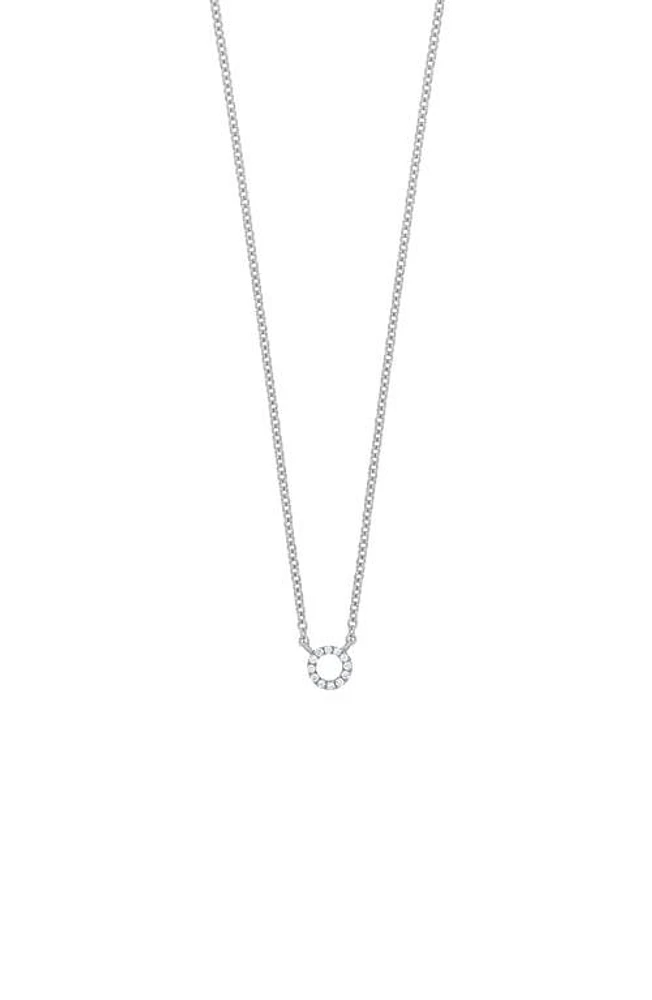 Bony Levy Icon Diamond Circle Pendant Necklace in 18K White Gold at Nordstrom